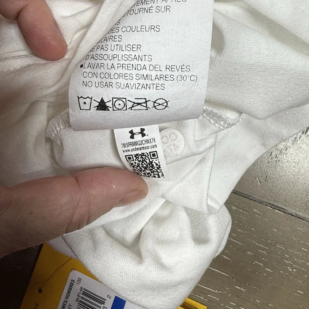 Under Armour x Stephen Curry Logo Trend T-Shirt‎ Mens Size Large White SS $45